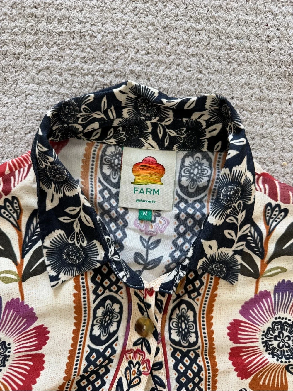 Farm Rio Romantic Garden Mini Dress